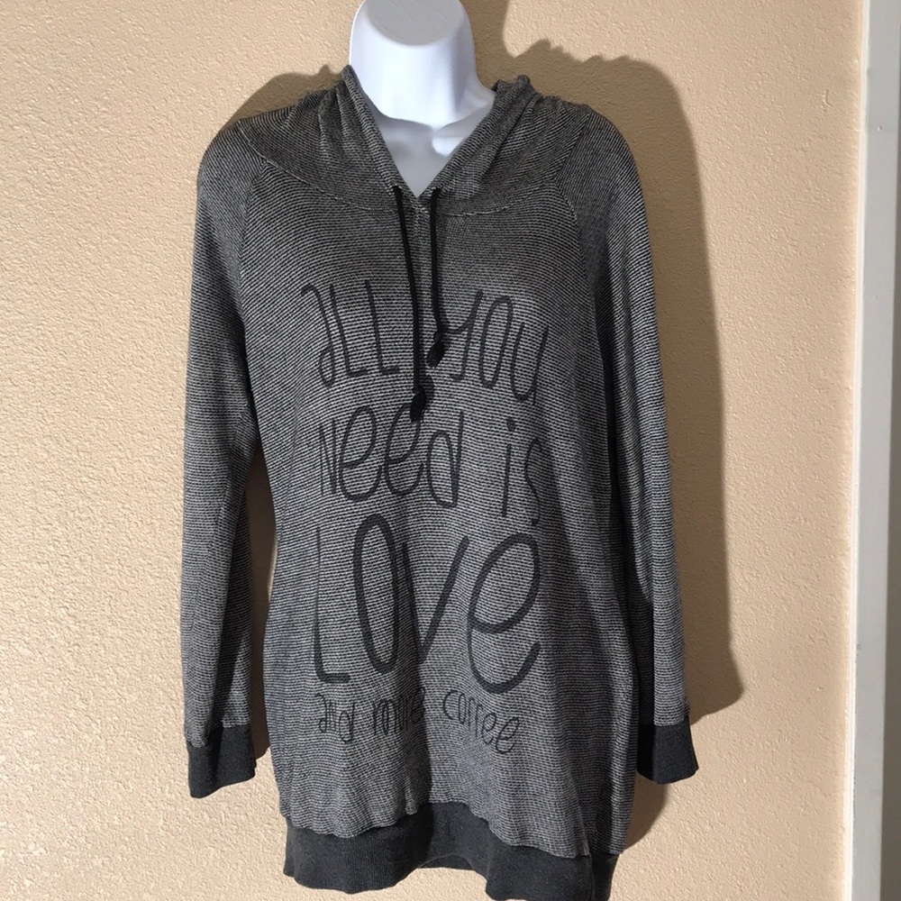 “All you need is Love & more coffee” hooded shirt